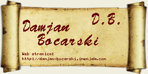Damjan Bočarski vizit kartica